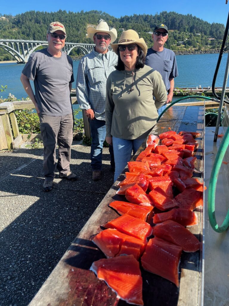 Amazing haul of salmon from the Rogue River in Gold Beach